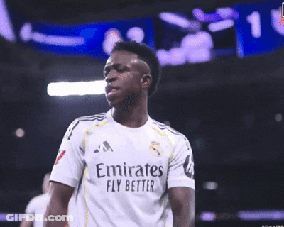 Soccer Player In White Emirates Fly Better Shirt GIF