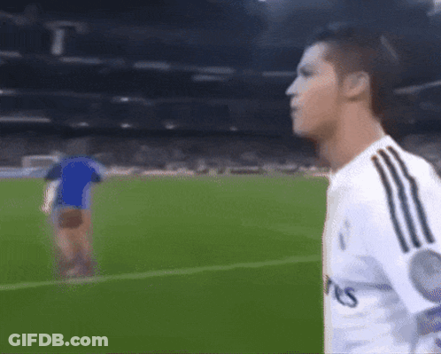Soccer Player In White Fly Emirates Jersey GIF