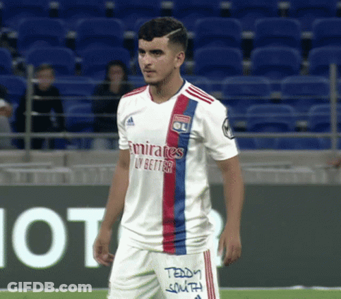 Soccer Player In White Jersey Emirates Fly Better GIF