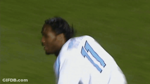 Soccer Player In White Jersey Number 11 GIF