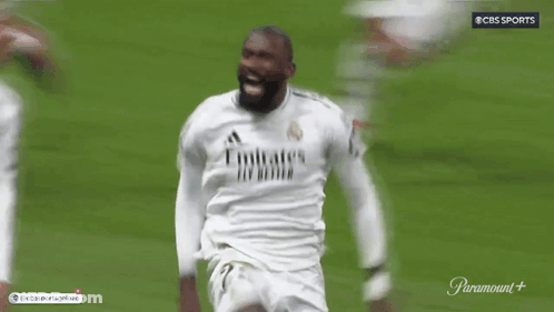 Soccer Player In White Jersey Number 24 Running GIF