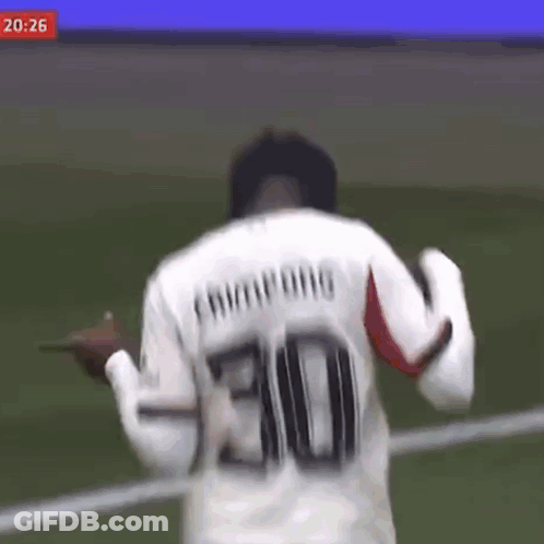 Soccer Player In White Jersey Number 30 GIF