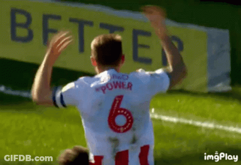 Soccer Player In White Jersey Number 6 GIF