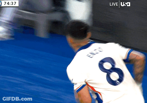 Soccer Player In White Jersey Number 8 GIF