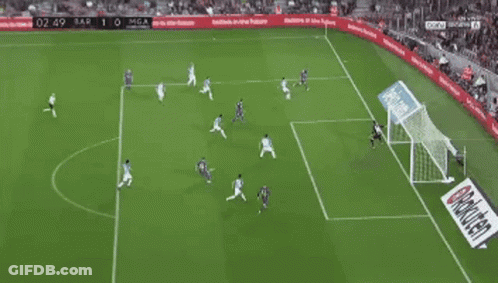 Soccer Player In White Jersey Number 9 GIF