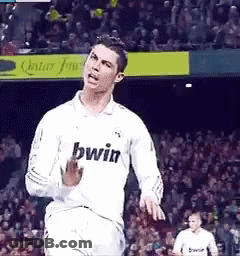 Soccer Player In White Jersey Saying Bwin GIF