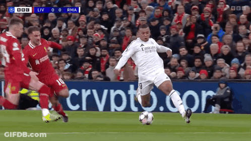 Soccer Player In White Jersey Saying Fly Emirates GIF