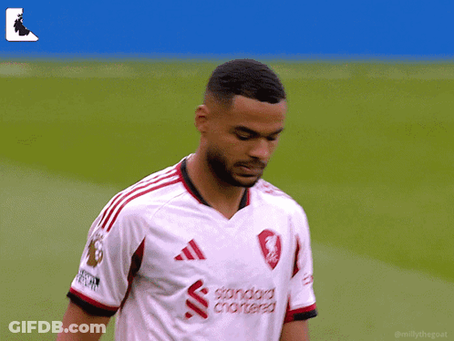Soccer Player In White Jersey Standard Chartered GIF