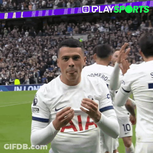 Soccer Player In White Jersey With AIA GIF