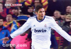 Soccer Player In White Jersey With Bwin GIF