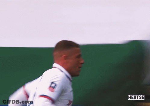 Soccer Player In White Jersey With Heitse GIF