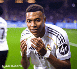 Soccer Player In White Jersey With HP Logo GIF