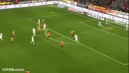 Soccer Player In White Shirt Running On Field GIF