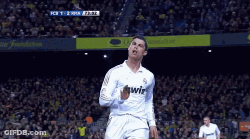 Soccer Player In White Shirt Saying Wir GIF
