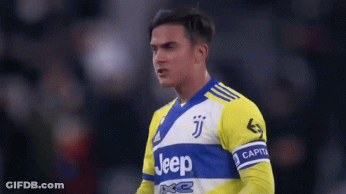 Soccer Player In Yellow And Blue Jersey Saying Jeep GIF
