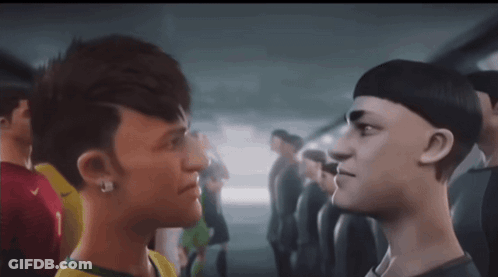 Soccer Player In Yellow And Green Jersey GIF