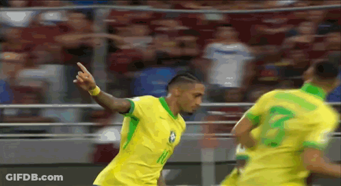 Soccer Player In Yellow And Green Jersey Number 16 GIF