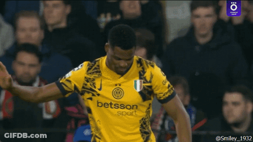 Soccer Player In Yellow Betsson Sport Shirt GIF