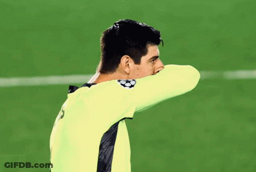 Soccer Player In Yellow Emirates Jersey GIF