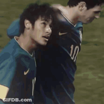 Soccer Player In Yellow Jersey GIF