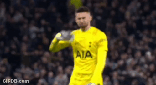 Soccer Player In Yellow Jersey AIA GIF