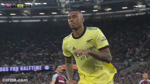 Soccer Player In Yellow Jersey Emirates GIF