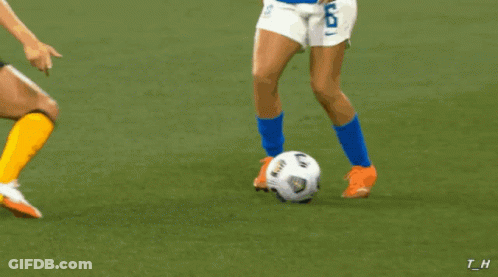 Soccer Player In Yellow Jersey Number 1 GIF