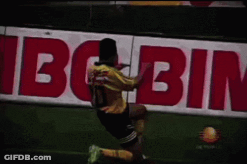 Soccer Player In Yellow Jersey Number 10 GIF