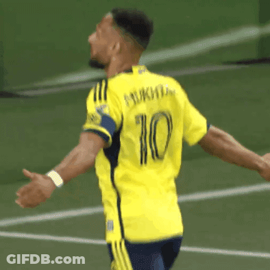Soccer Player In Yellow Jersey Number 10 GIF