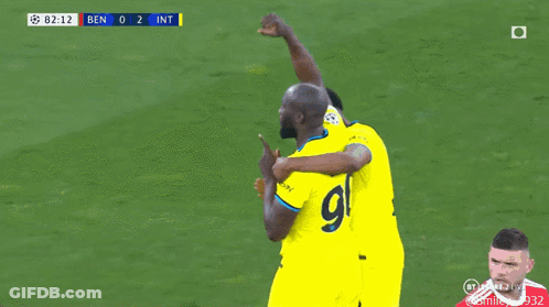 Soccer Player In Yellow Jersey Number 9 GIF