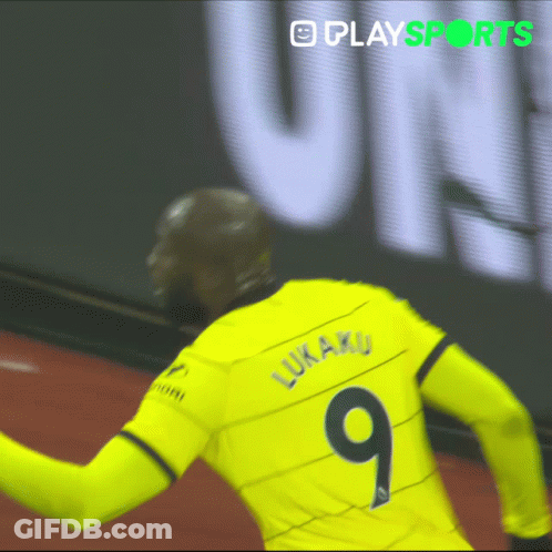 Soccer Player In Yellow Jersey Number 9 GIF