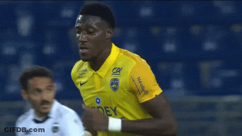 Soccer Player In Yellow Jersey Redeay GIF