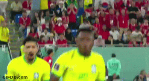 Soccer Player In Yellow Jersey Running GIF