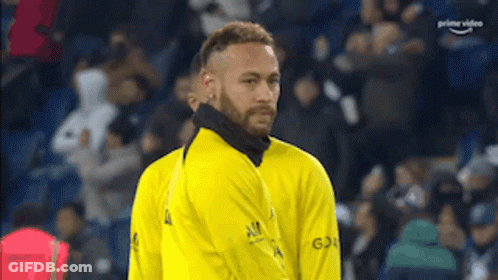 Soccer Player In Yellow Jersey Saying All GIF