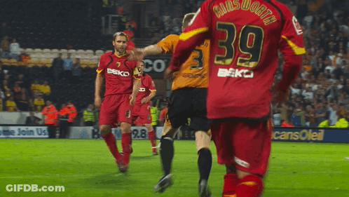Soccer Player In Yellow Jersey Saying Sky GIF