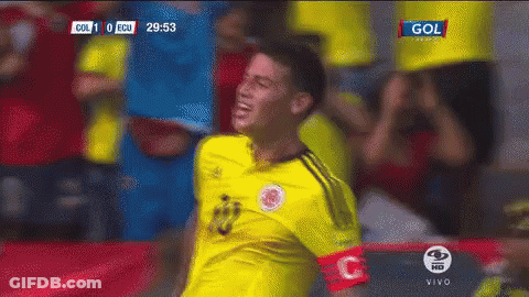Soccer Player In Yellow Jersey With C Armband GIF