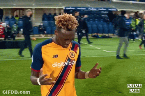 Soccer Player In Yellow Jersey With Digitalbit GIF