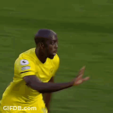 Soccer Player In Yellow Jersey With Star GIF
