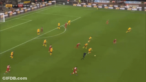 Soccer Player In Yellow Jersey With W GIF