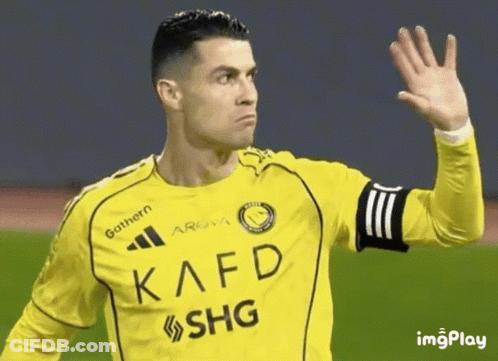 Soccer Player In Yellow Kafd Shg Jersey GIF