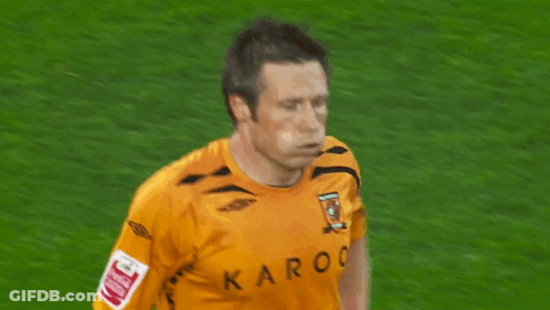 Soccer Player In Yellow Karoo Shirt GIF