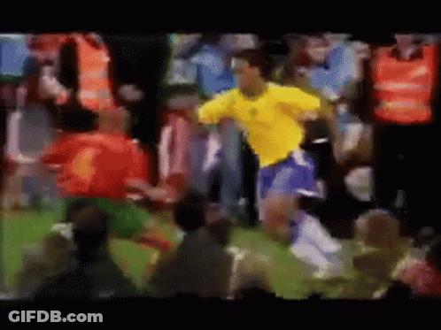 Soccer Player In Yellow Shirt GIF