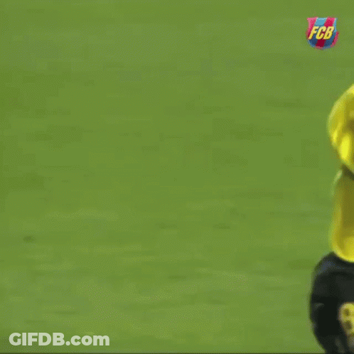 Soccer Player In Yellow Shirt Number 8 Running GIF