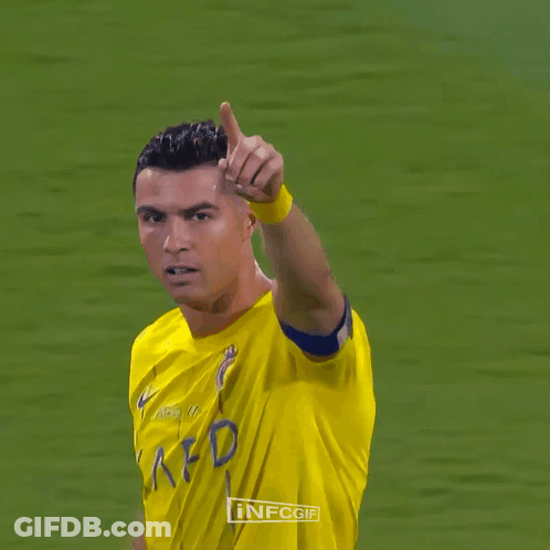 Soccer Player In Yellow Shirt Saying Infcgif GIF