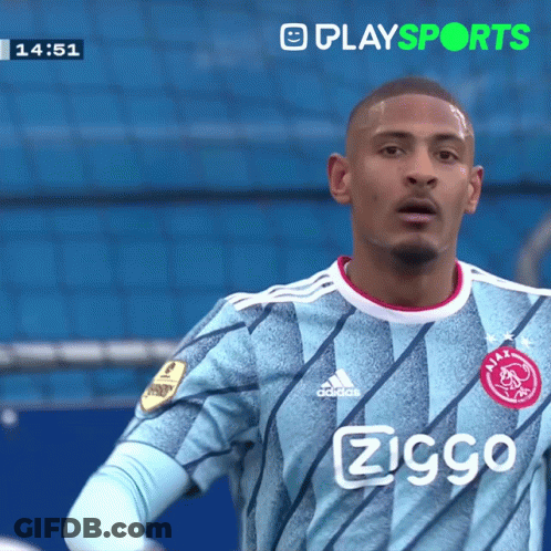 Soccer Player In Ziggo Shirt GIF