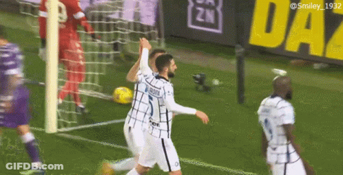 Soccer Player Jumping In Air Laz Vs Int GIF
