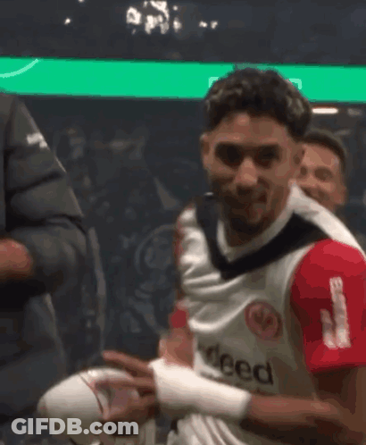 Soccer Player Jumping In Estanta Sports Match GIF