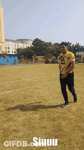 Soccer Player Jumping Siuuu GIF
