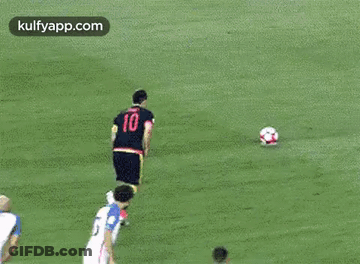 Soccer Player Kicking Ball GIF