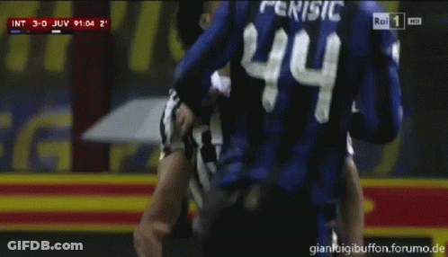 Soccer Player Kicking Ball Al Razzis Sign GIF